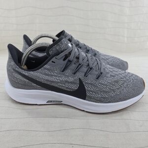 Nike Womens Air Zoom Pegasus 36 Gray Running Shoes Sneakers AQ2210-001 Size 8.5